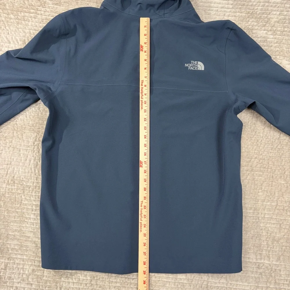 The North Face Mens Apex Flex DryVent Hooded Jacket Navy Blue XL Alaska Whale